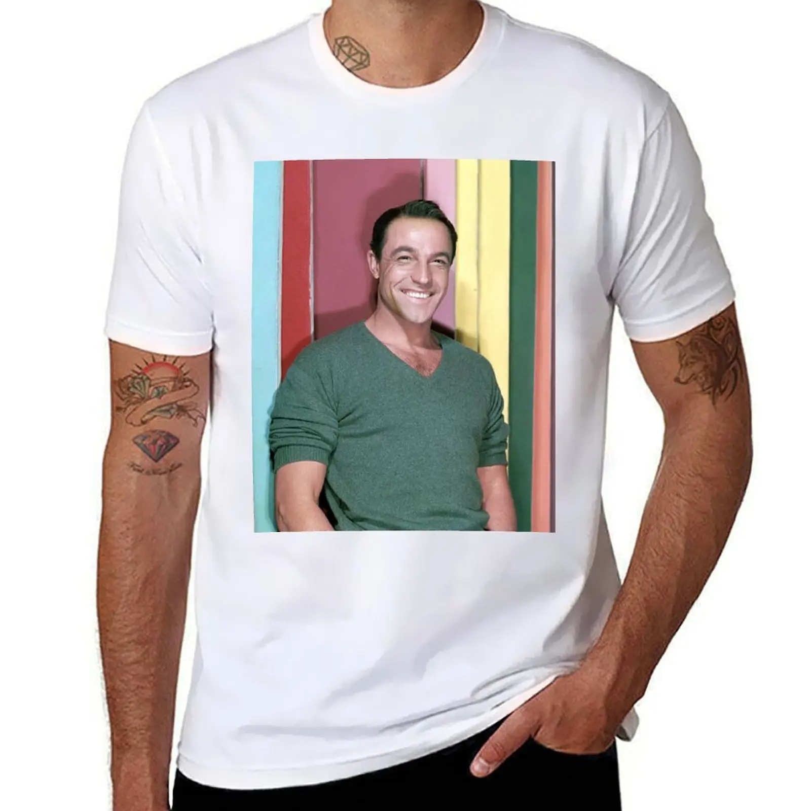 

Gene Kelly handsome T-Shirt Luxury man gifts for boyfriend mens graphic t-shirts