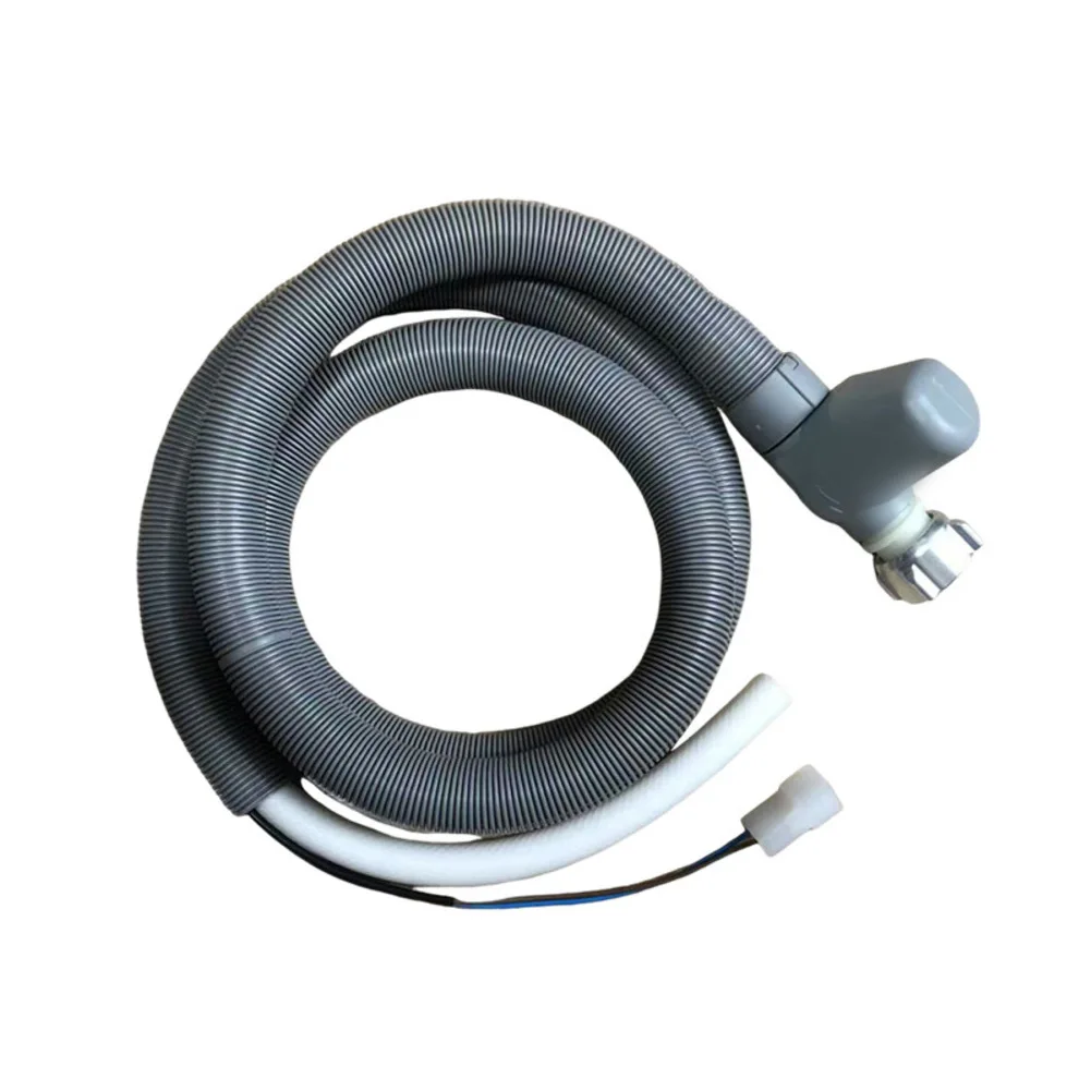 

1.85m Dishwasher Inlet Hose A02V with Automatic Stop Valve Grey Plastic Hose for Standard Appliance Compatibility