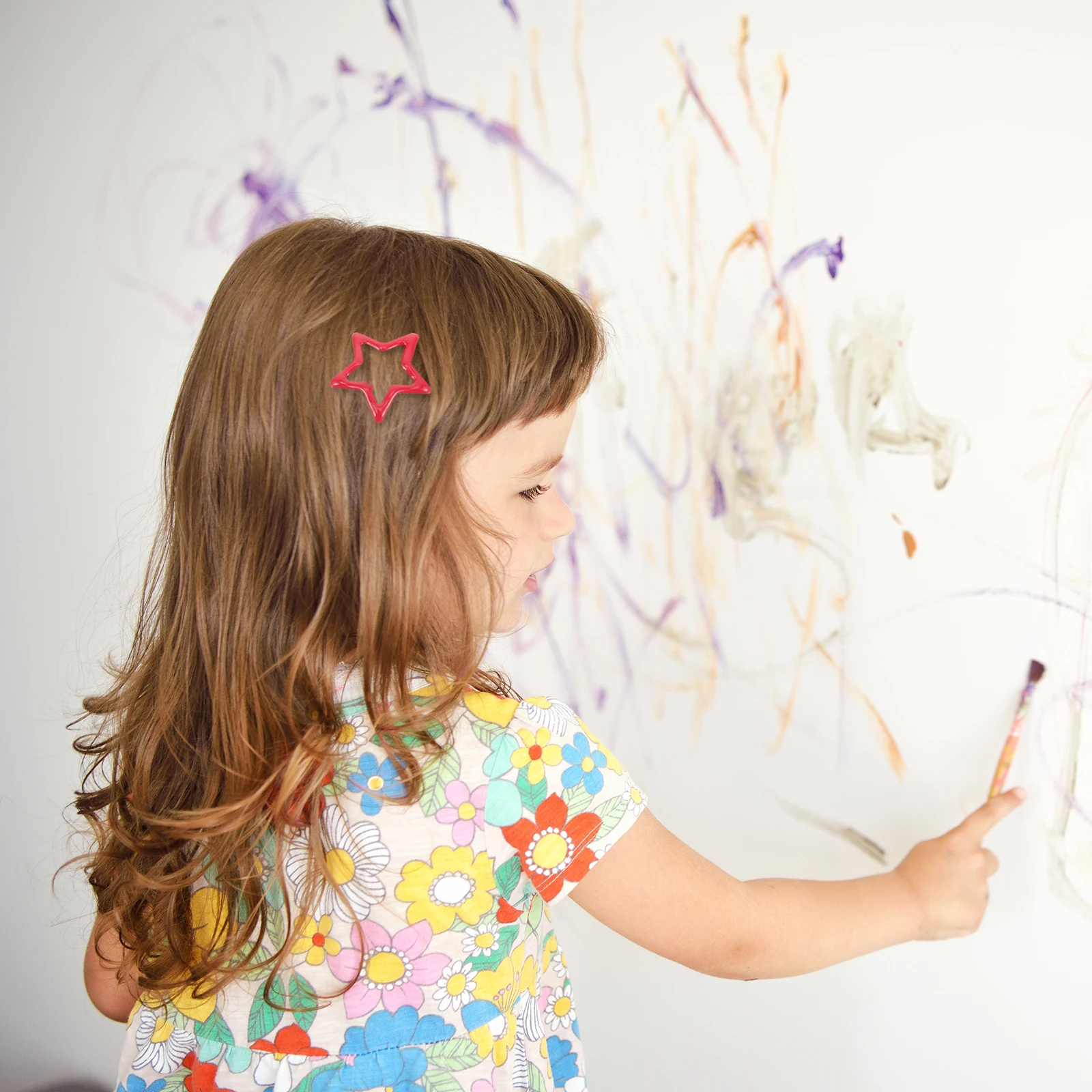 

20Pcs Candy Color Star Hair Barrette Lightweight Metal Hairpins for Girls Hair Styling Birthday Party Hairclips