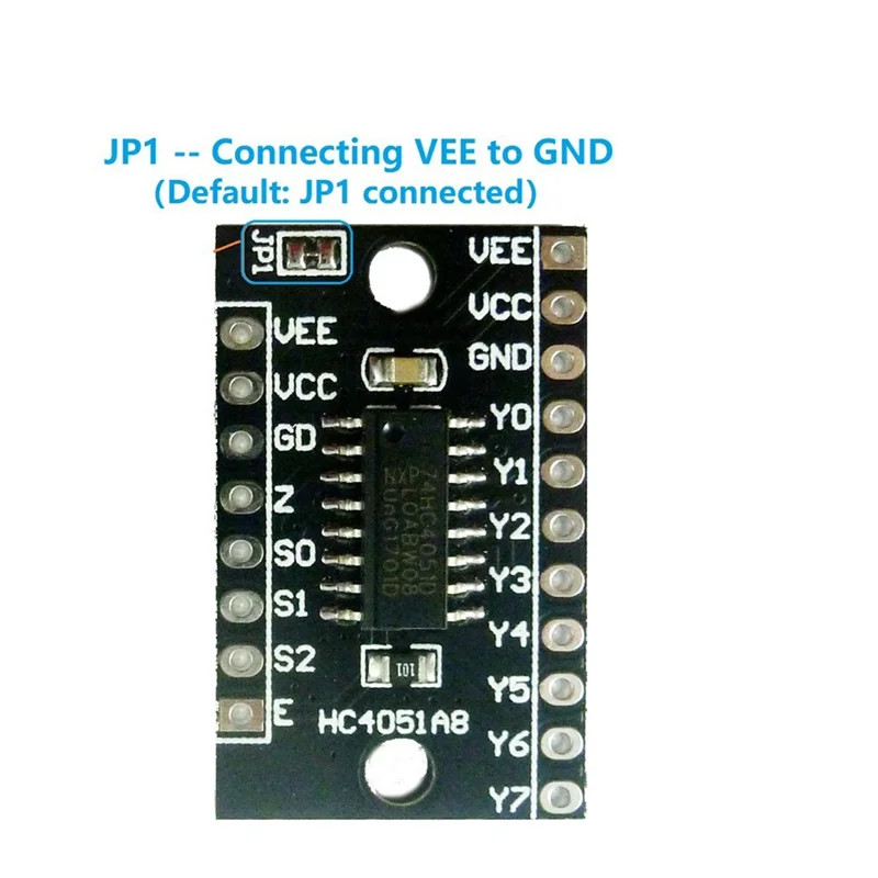 ELECT-Raspberry Pi لـ Arduino وحدة معدد تناظرية/Demultiplexer متوافقة مع 8 قنوات HC4051A8 74HC4051 لوحة تجارب Mountin