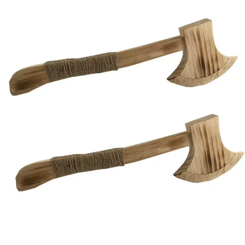 New Scenic Area Hot-selling Popular Wooden Small God Ax Sword Model Toy Crafts Wooden Ax Mountain Ax Stage Performance