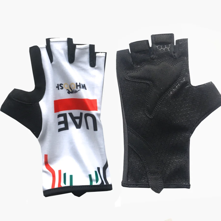 Tour De UAE Team BORAFUL sportowe rękawiczki rowerowe pół palca drogi rękawice rowerowe biegania rękawice rowerowe Fitness