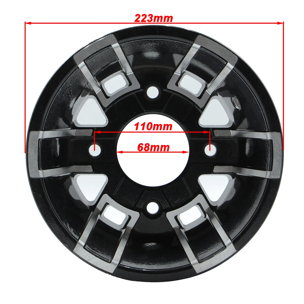ATV 8-inch front and rear vacuum aluminum wheels suitable for four-wheel ATV, 4-wheel motorcycle, kart 19x7-8 18x9.50-8 tires