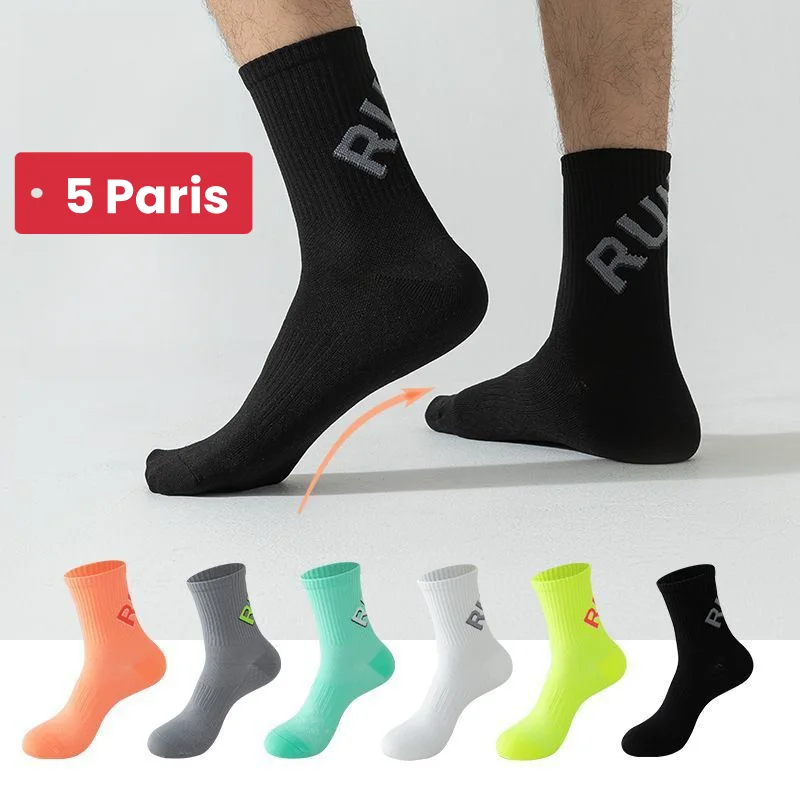 

5Pcs New Anti-Slip Football Socks for Men Set Soft Breathable Thickened Running Sports Gym Man Cycling Hiking Women Soccer Sock