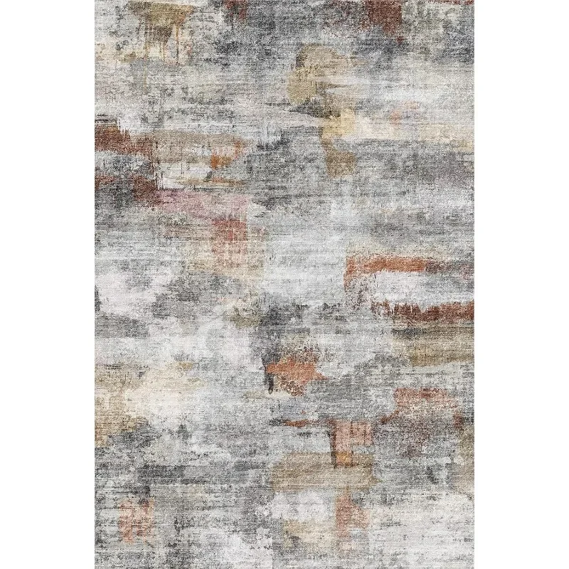 Ultra Soft Area Rug 8x10, Non Slip Abstract Rug Foldable, Stain Resistant Rugs for Living Room Bedroom, Modern Fuzzy Rug