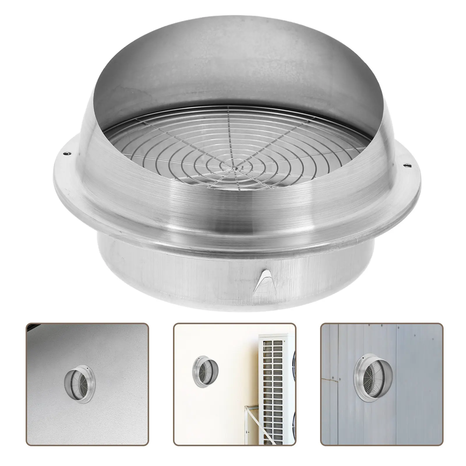 Stainless Steel Ventilation Hood Robust Ball Exhaust Vent Cap Outdoor Range Hood Air Vent Cover Efficient Ventilation