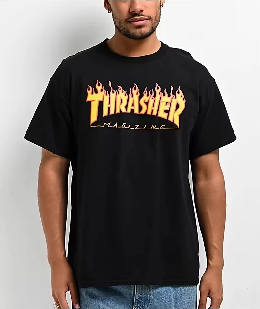 Camiseta Clásica con Logotipo de Llama, Marca de Skateboard de Moda, 100% Algodón, Diseño Gráfico, para Hombre y Mujer, Ropa Urbana de Verano