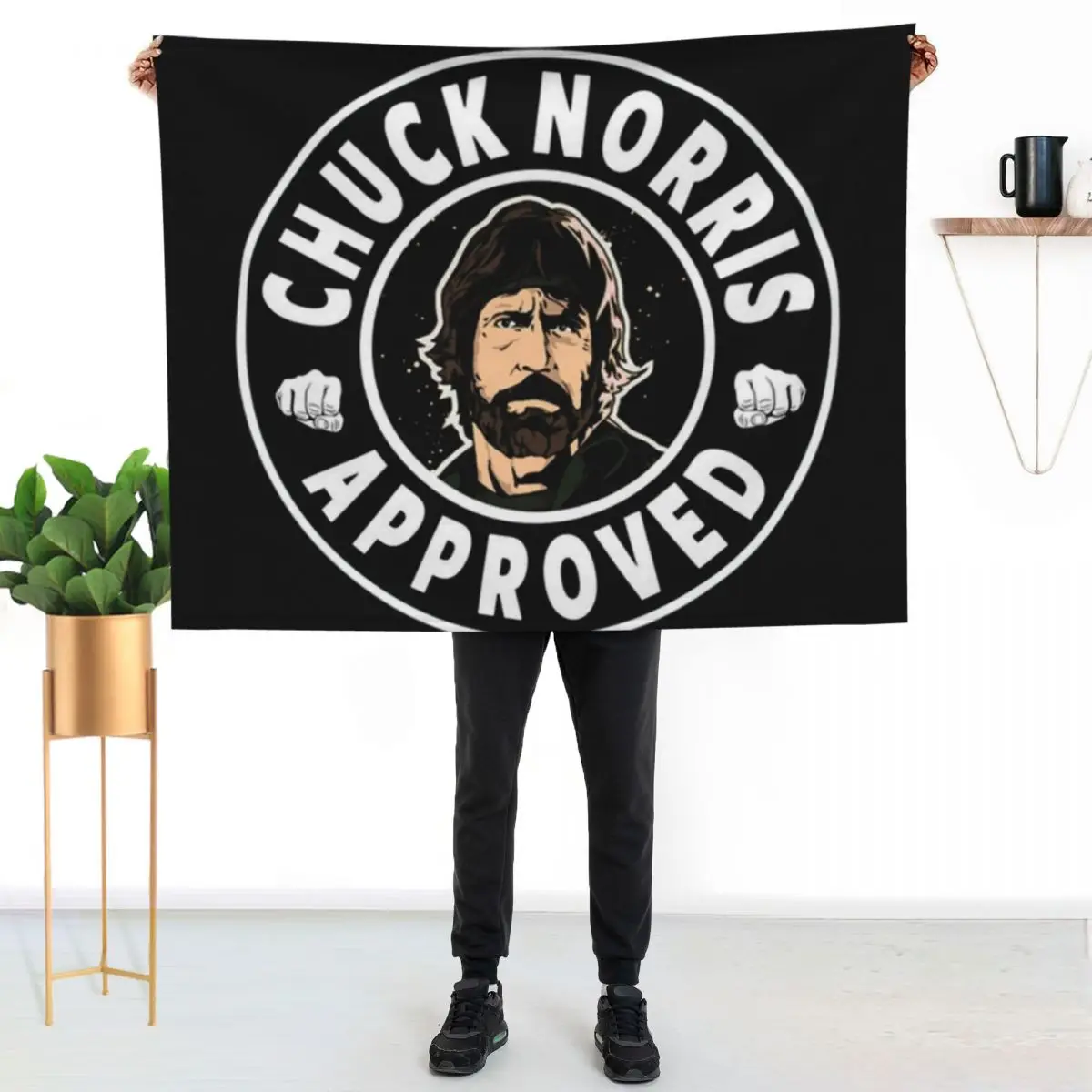 Chuck Norris Approved Colored Throw Blanket For Sofa Thin Hair For Decorative Sofa Summer Beddings Hairys Warm Blankets