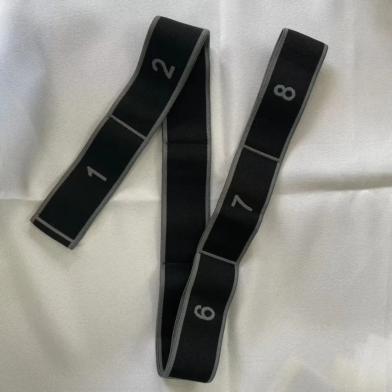 8 Section Style Dance Yoga Stretching Belt Yoga Pilates Fitness Tension Belt Digital Stretching Elasticity