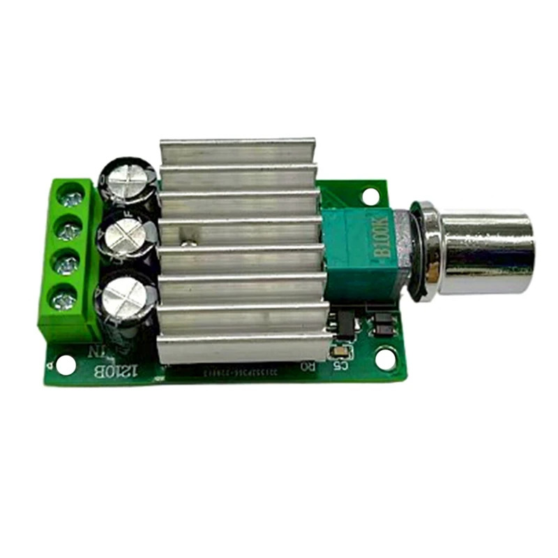 Controlador de velocidad del Motor PWM DC, 12V, 24V, 10A, regulador de velocidad ajustable, interruptor de Control de atenuación para luz LED de Motor de ventilador, 1 unidad