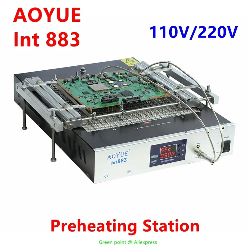 

AOYUE INT 883 ESD Welding Preheating Station Utilizes Quartz Infrared Heating Technology Digital Control IC Repair Solder Tools