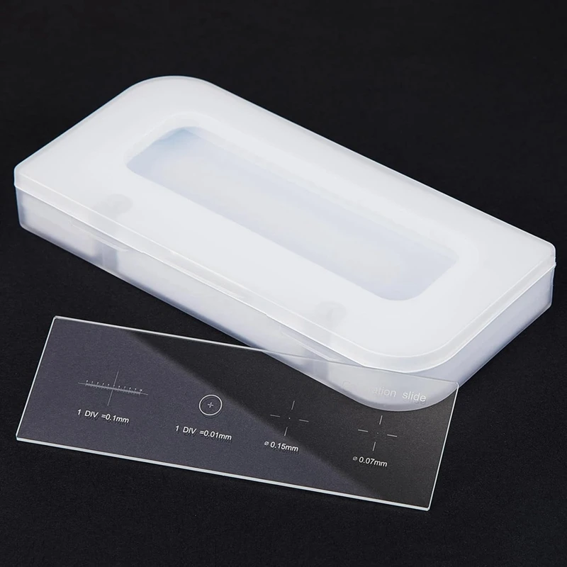 EF-0.01Mm Microscope Calibration Slide Ruler Cross-Stage Microscope Reticle Calibration Camera Ruler