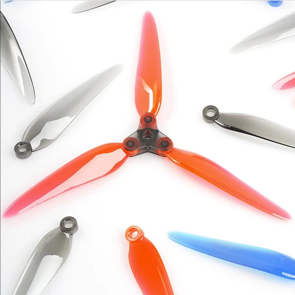 DALPROP Fold2 7 Inch Folding Propeller Blade FPV Drone 7051 7X5.1X3 3-Blade PC High Efficiency and Crash Resistant