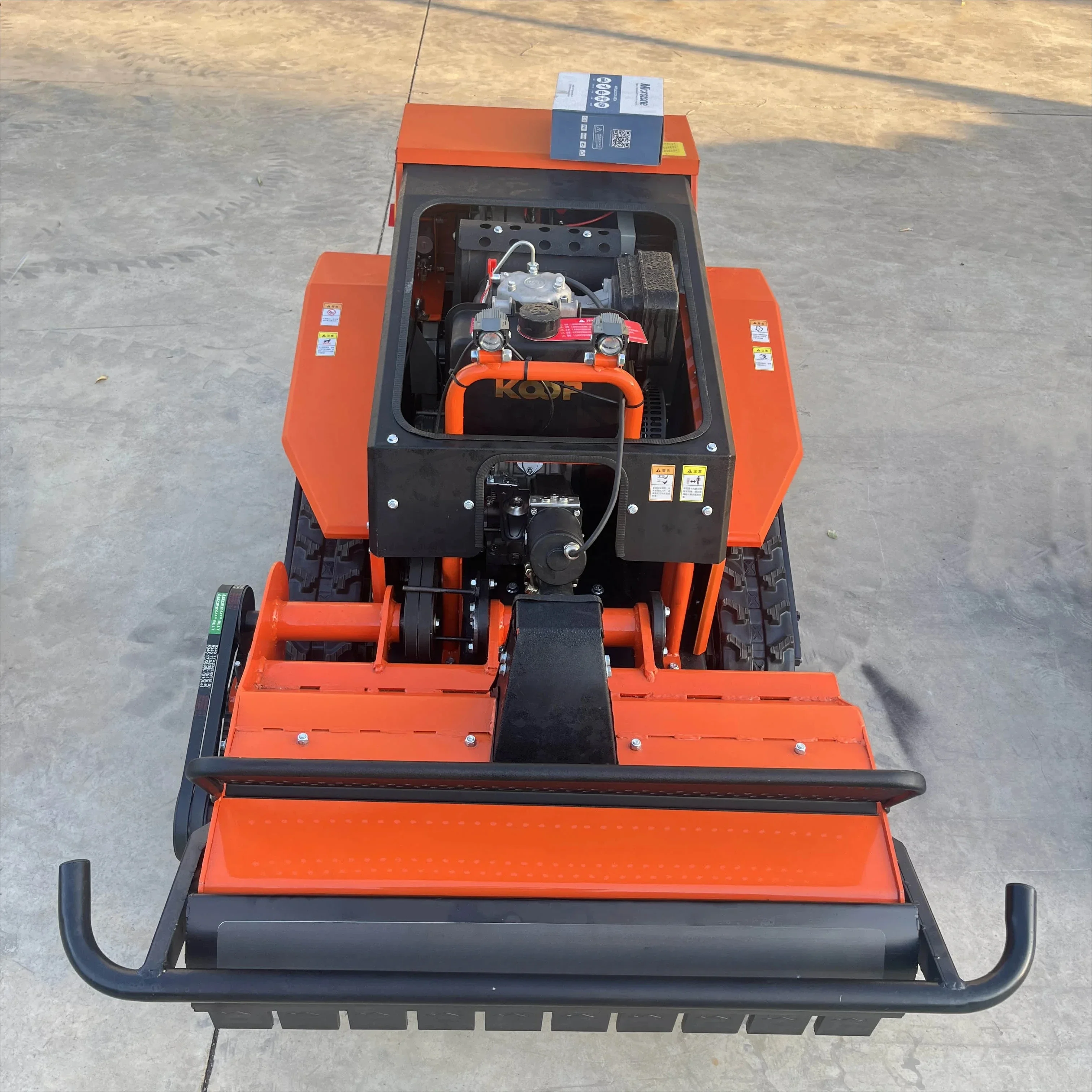 Agricultural Hybrid Power Zero Turn Remote Controlled Lawn Mower, Dedicated Orchard and Farm Grass Cutting Equipment