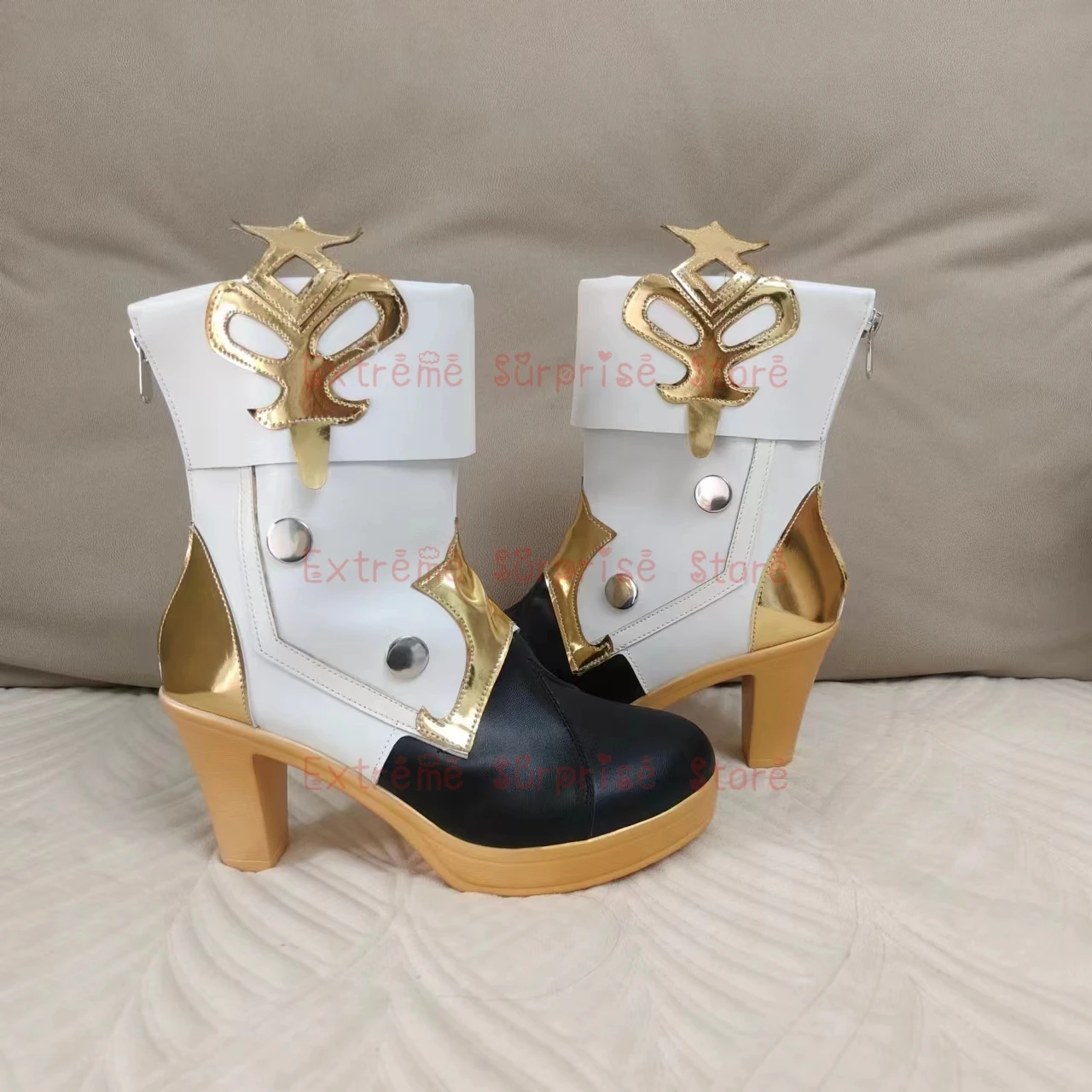 Косплей36-43, размер В НАЛИЧИИ, обувь для косплея Clorinde Genshin Impact, обувь для косплея Clorinde на высоком каблуке, обувь для косплея, опора