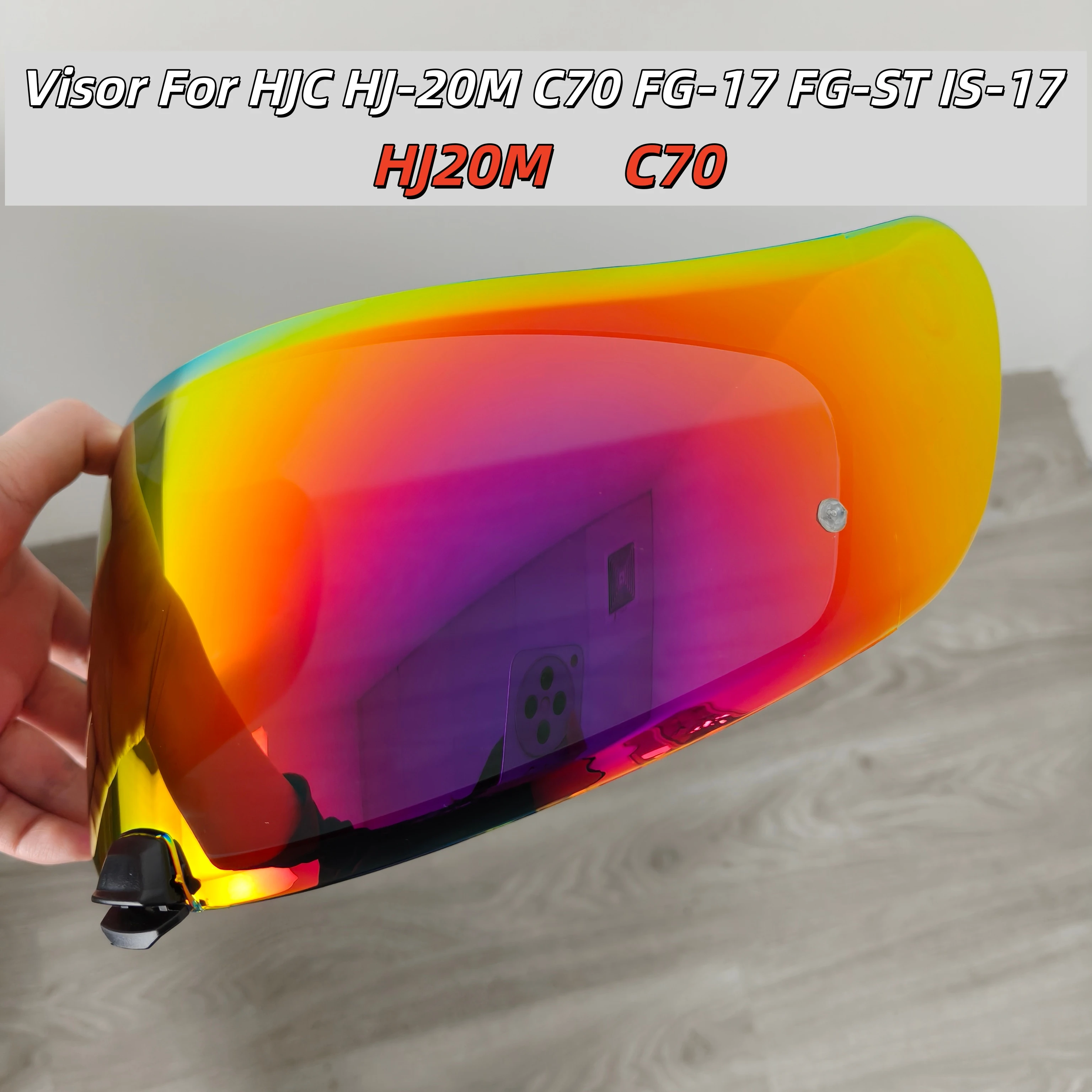 HJ20M Helmet Visor For HJC HJ-20M C70 FG-17 FG-ST IS-17 Motorcycle Helmets Len Uv Protection Moto Casco Visera Windshield HJ 20M