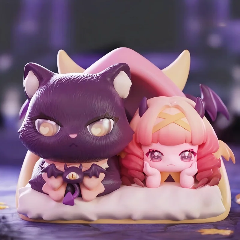 새로운 판매 정품 고양이 Ni Cub 새끼 고양이 당신과 함께 시리즈 서프라이즈 블라인드 박스 트렌디 장난감 피규어 귀여운 여성 생일 선물