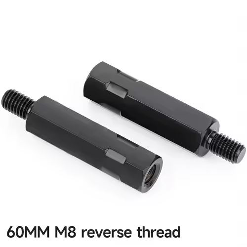 Longer Extension Black Motorcycle Rearview Mirror Adapters M8 8mm M10 10mm Anti clockwise Right Left Hand Thread Changing Screws - Image 21