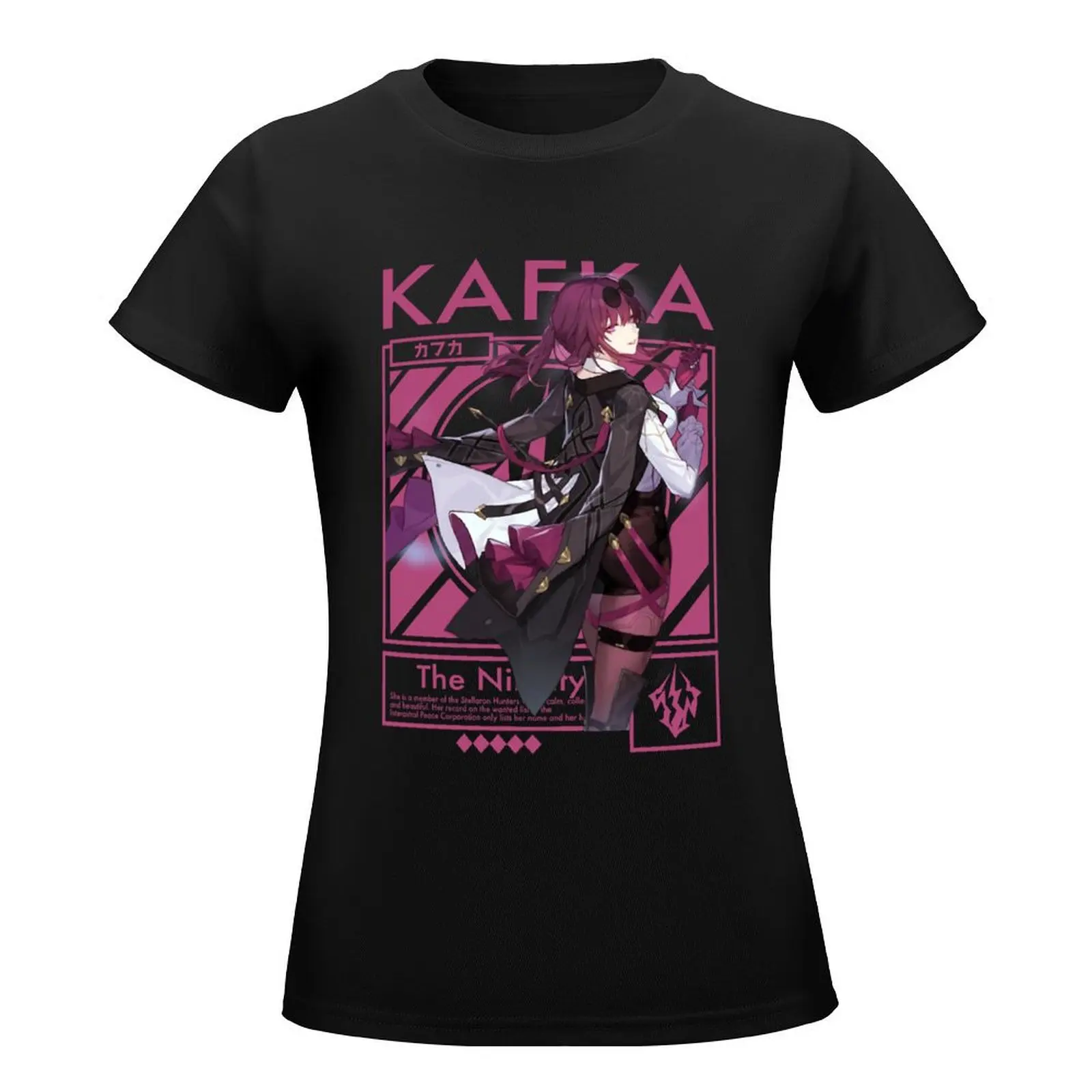 HONKAI STAR RAIL KAFKA T-Shirt customs design your own summer clothes oversized Women t shirt