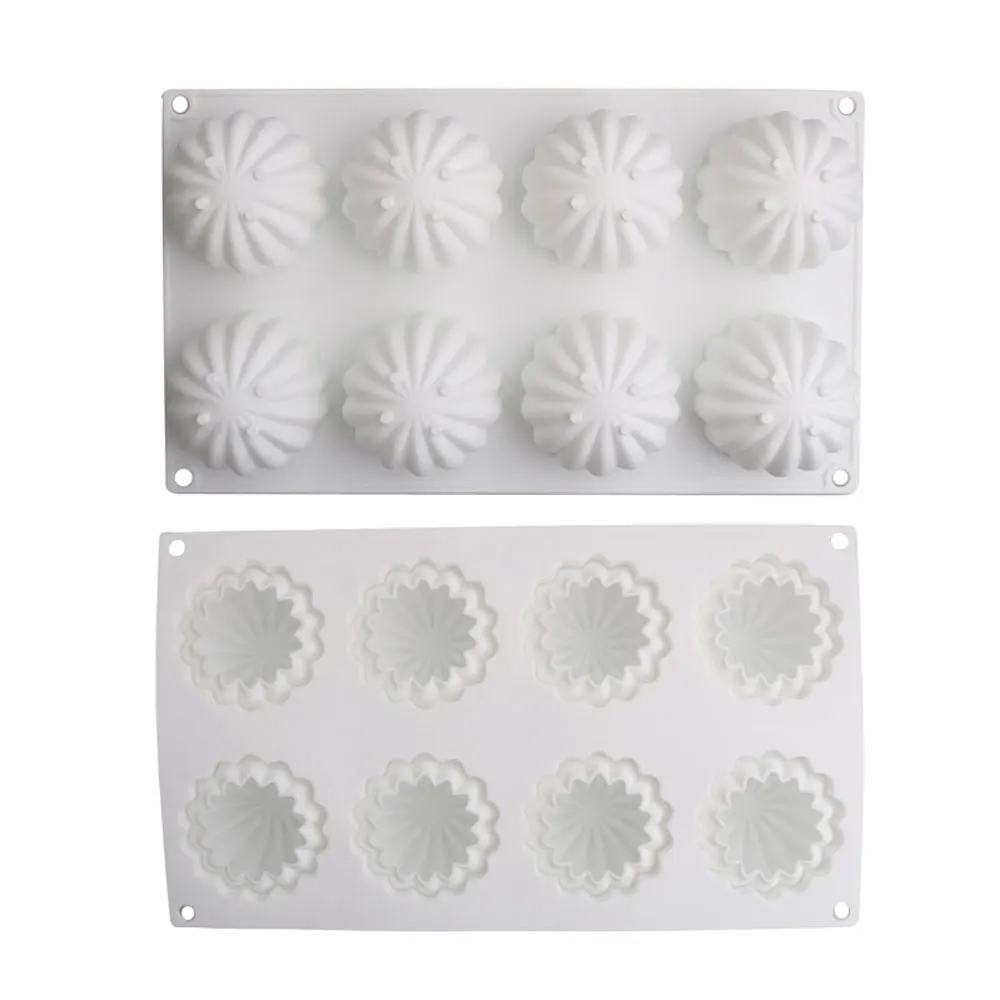 New 8 Cavity Cactus Silicone Mold DIY Mousse Cake Chocolate Pudding Silicona Mold Kitchen Bakeware Pastry Baking Tools