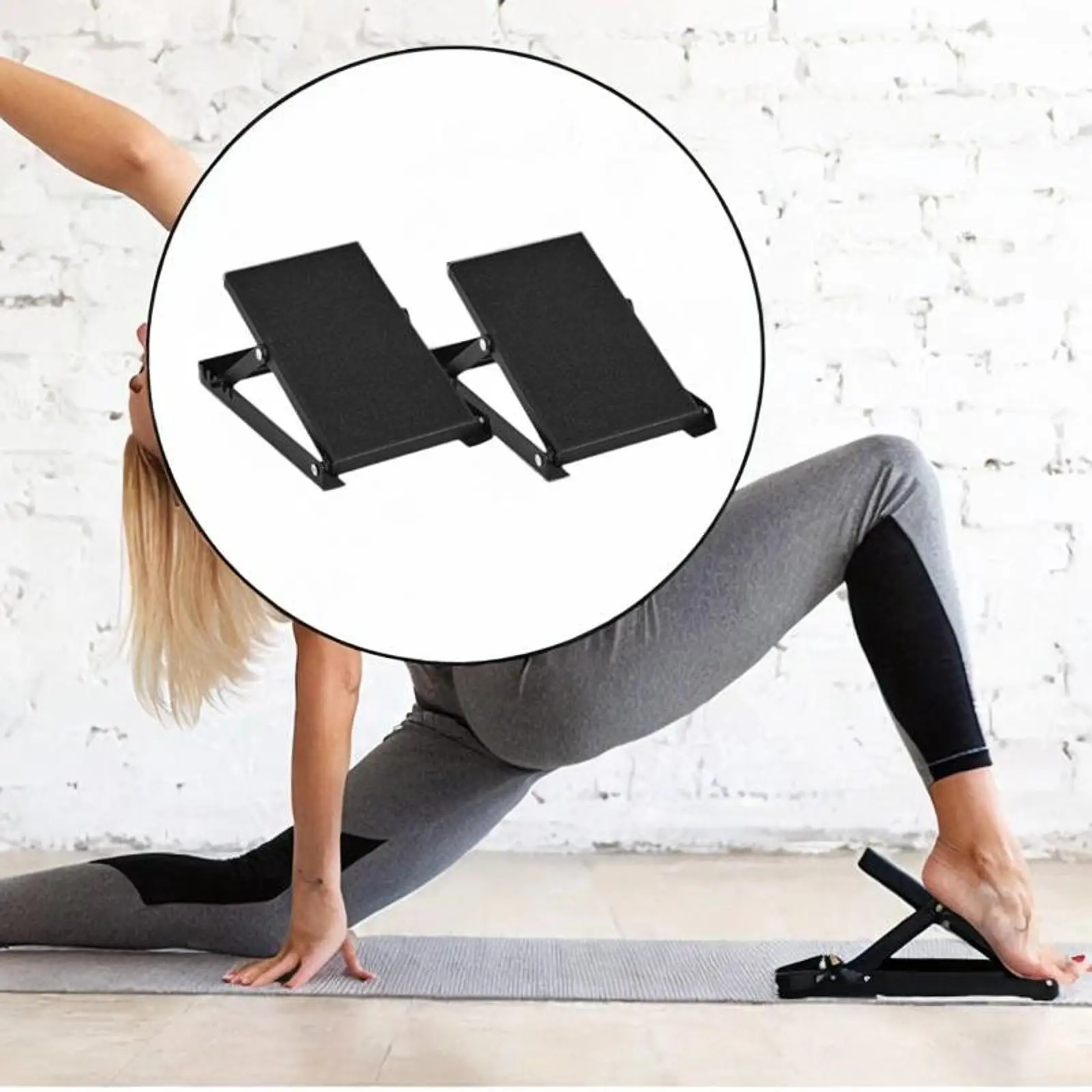 

Foot Stretcher Portable Professional Home Use Folded Non Slip Surface Calf Stretch for Yoga Fitness Exercise Workout Home Gym
