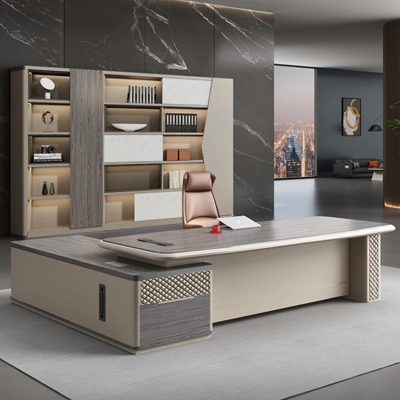 modern single executive desk with a base made of MDF 1 piece of furniture
