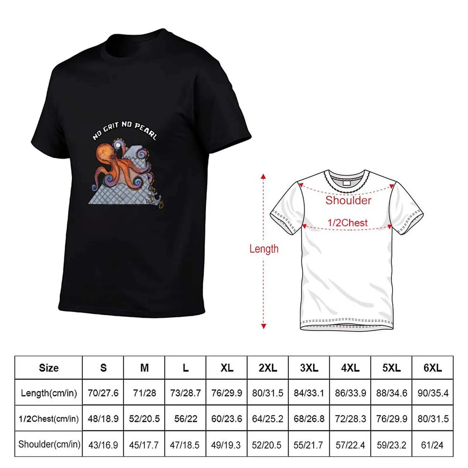 No Grit, No Pearl T-Shirt Sun Protective Outdoor Tee Top