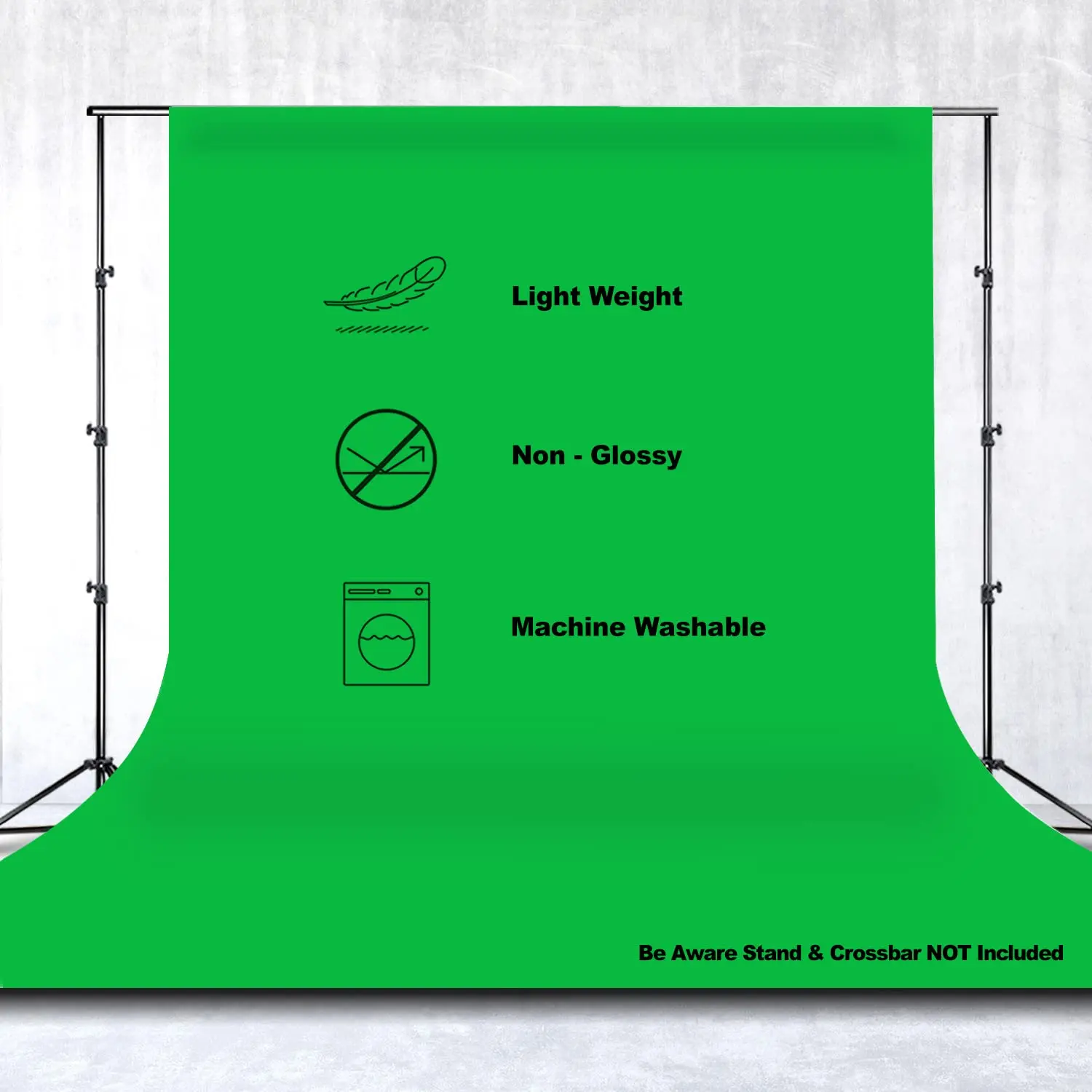 

Foldable Portable Green Backdrop for Party Photographer Accessories Multiple Sizes Available photographic background