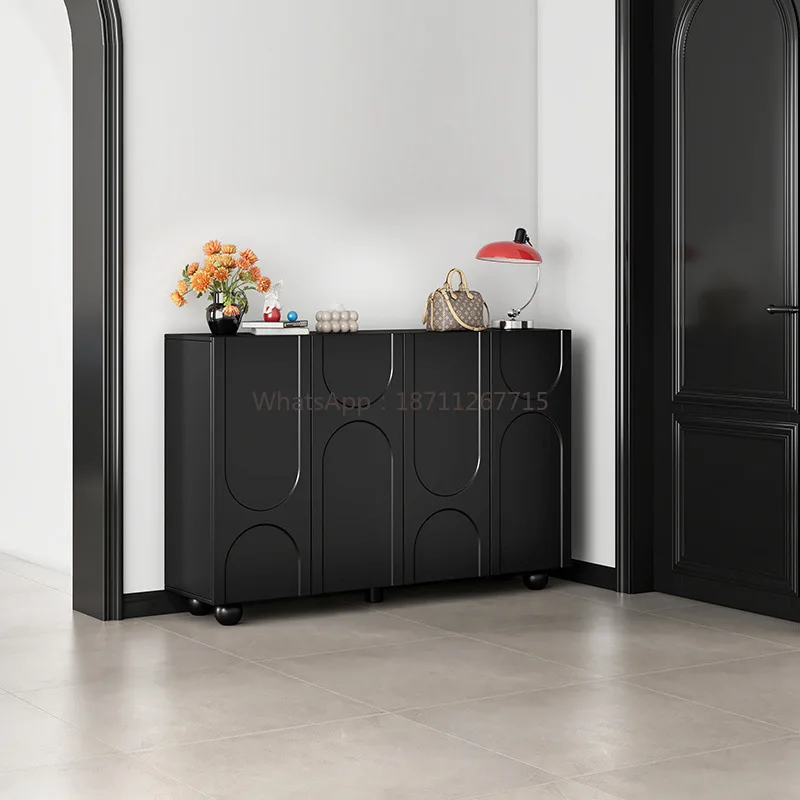 All-in-one wall-mounted entryway storage cabinet - multi-tier shoe rack for doorways and hallways