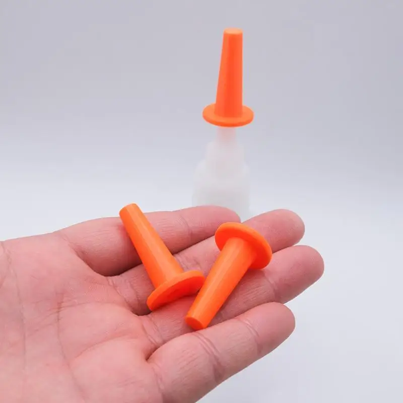 3/9Pcs Glue Bottle Stopper Cone Shaped Plug Seal Cap Anti Dry Bottle Nozzle Cover Caulking Tool Accessories Workshop Gadgets