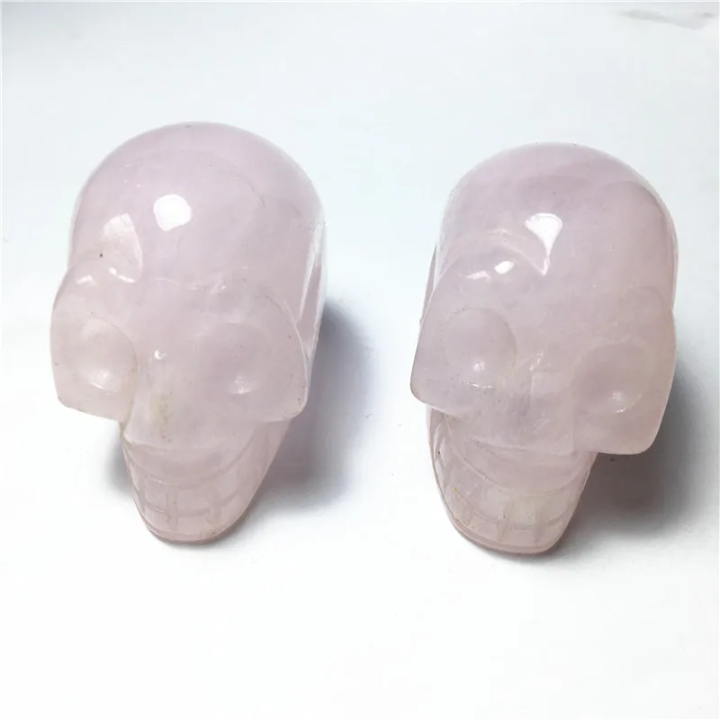 Pink Smelted Stone Skull 5cm Natural Mineral Geode Specimen for Home Decor And Collectibles