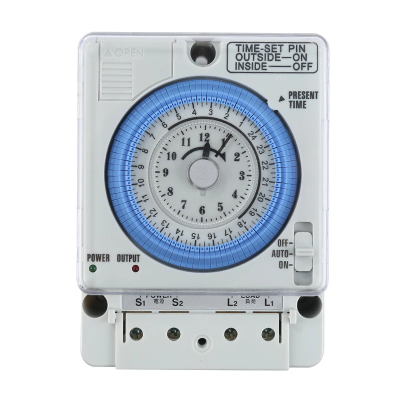 Electrical Mechanical Timer Switch Analog Dial Timers 24hours 7days 15A 20A Din Rail Weekly Programmable Timer Controller