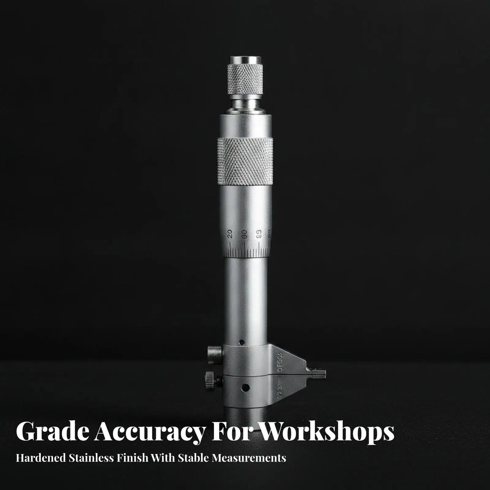 Industrial Inner Diameter Micrometer Stainless Steel Internal Caliper Metal Gauge with Locking Hardware for Precision Bore