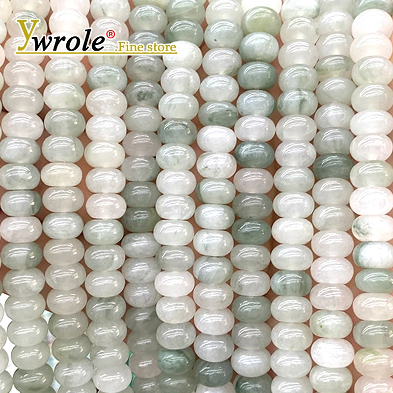 Abacus Shape 5x8mm Tianshan Green Quartz Natural Stone Loose Spacer Beads for Jewelry Making Diy Bracelets Charms Accessories