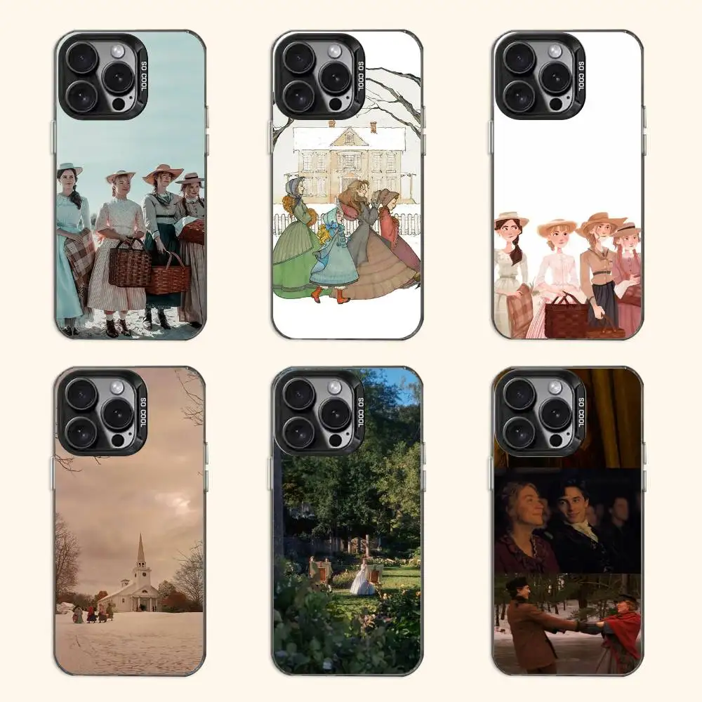 

L-Little Woman Art Case for iPhone 11 12 13 14 15 16 17 Pro Max XS X XR Cover