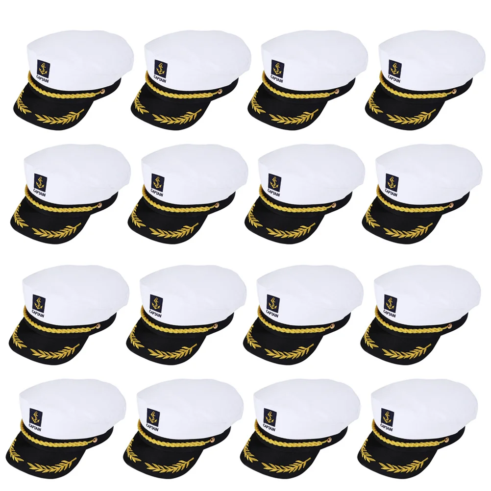 

20pcs Plastic Table Decor Sailor Hat Captain Cosplay Costume Party Decoration Yacht Boat Hats For Performance
