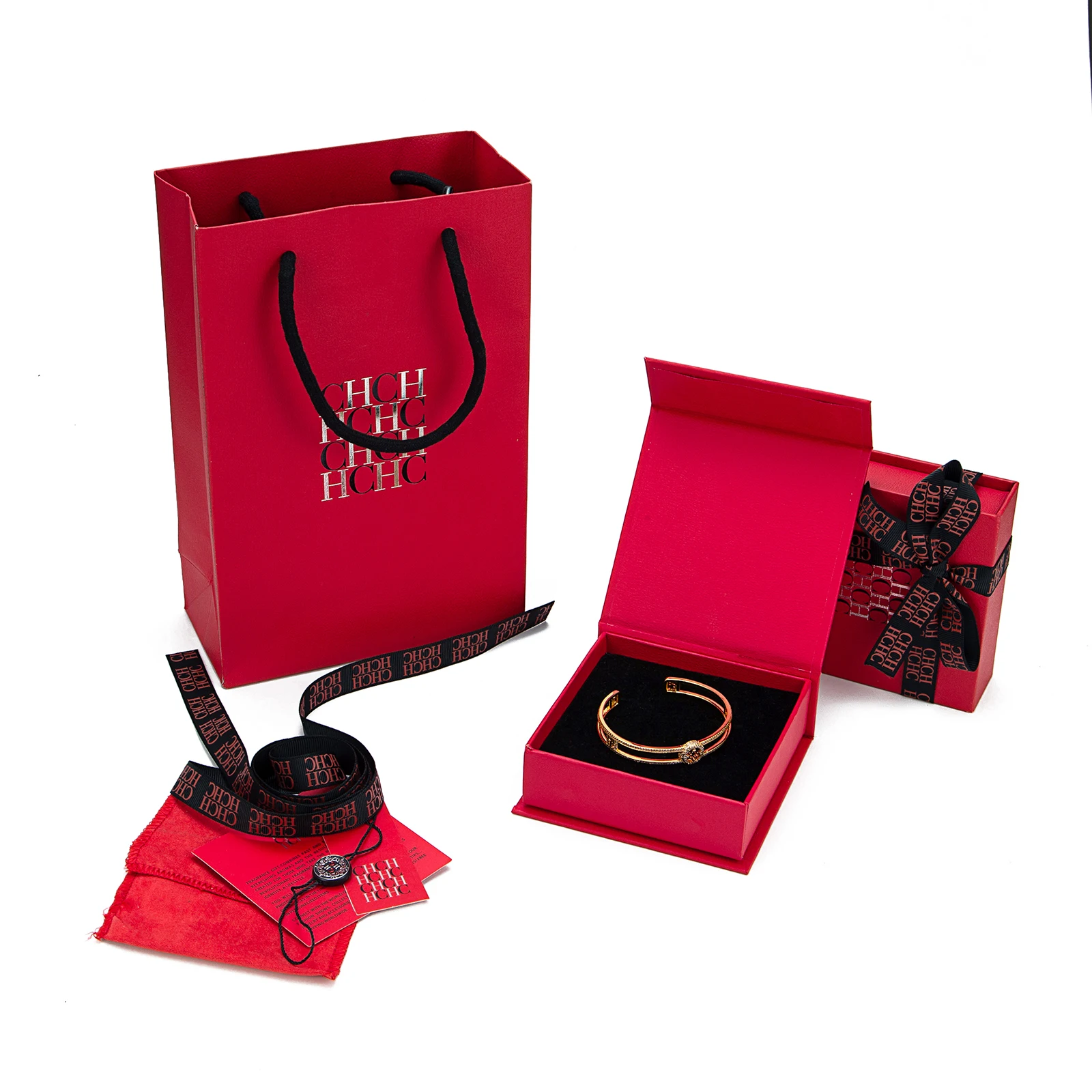 CILMI HARVILL CHHC Bracciale in metallo da donna di alta qualità Durevole realizzato in ottone Misura universale Placcato in oro duro