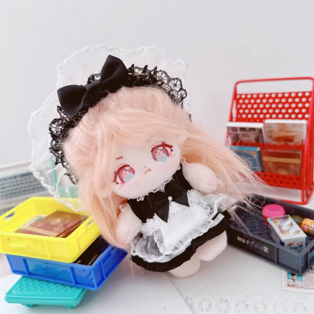 Maid Dress Cotton Maid Skirt Headwear Apron 10cm Cotton Clothes Dress Up Clothing Set Idol Dress Accessories