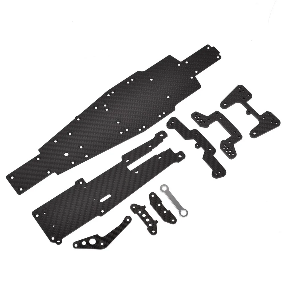 New Carbon Fiber Chaissis Frame Upgrade Set Suitable for Kyosho Optima Mid Buggy Car Parts