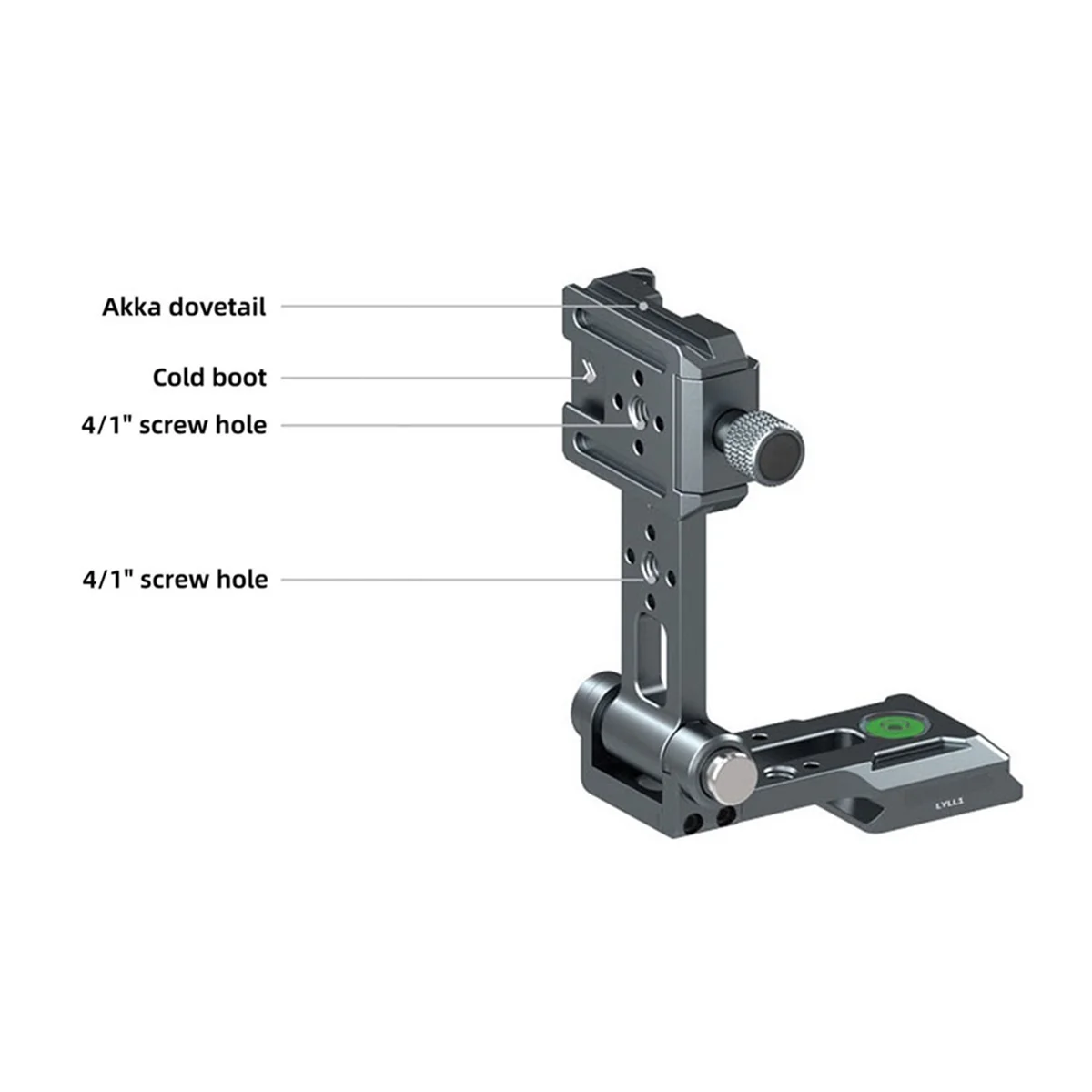 Soporte en L para cámara, placa de liberación rápida Arca, montaje Vertical para filmación con zapata fría de 1/4 pulgadas para cámara SLR DSLR