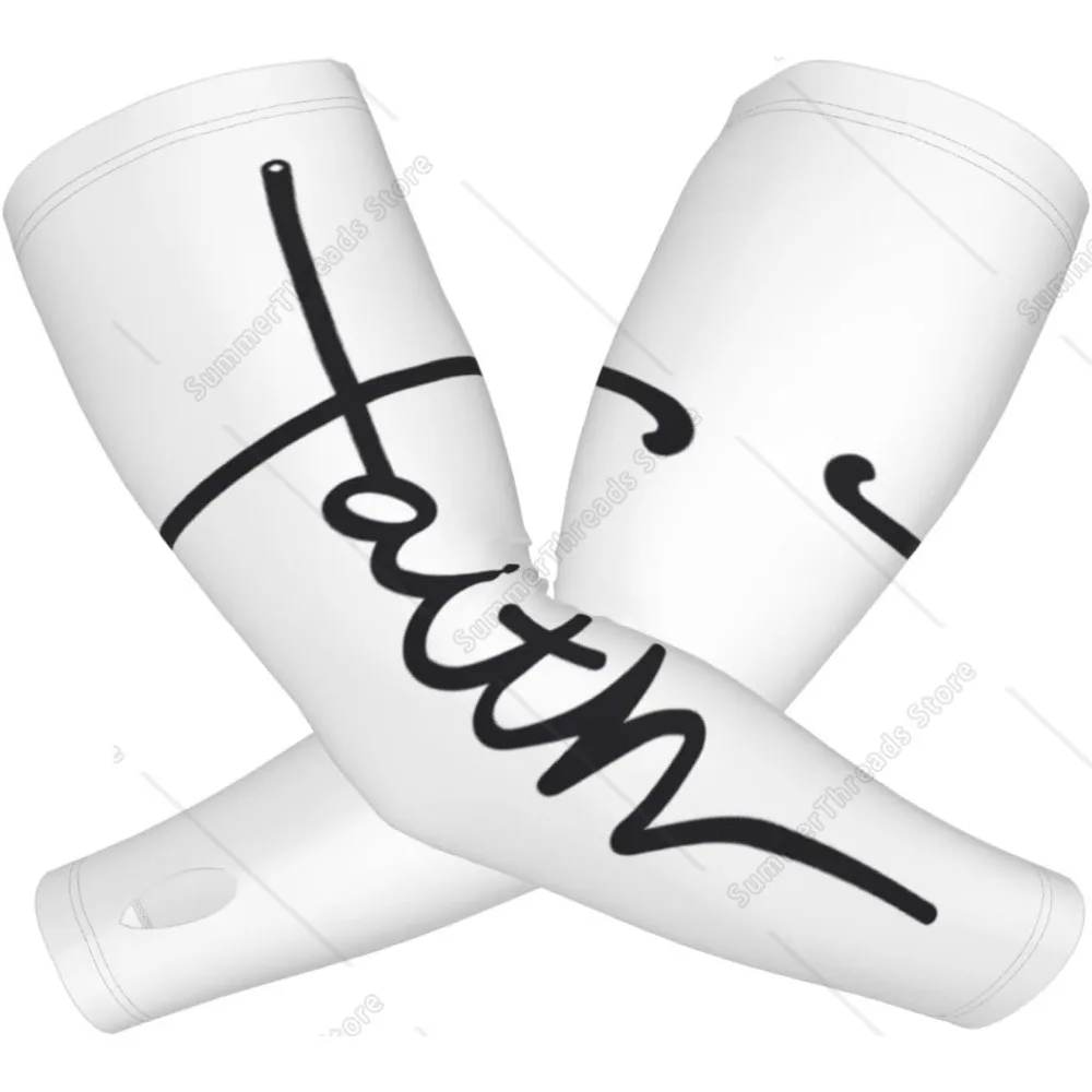 Вера Крест Христианские рукава Иисуса Унисекс-взрослые солнцезащитные рукава для шутеров Компрессионные рукава с защитой от ультрафиолета