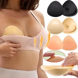 Invisible Push Up Bra Cups Pads Soft Chest Pad Adhesive Liners Silicone Breast Enhancers Lingerie Women Nipple Cover Underwear