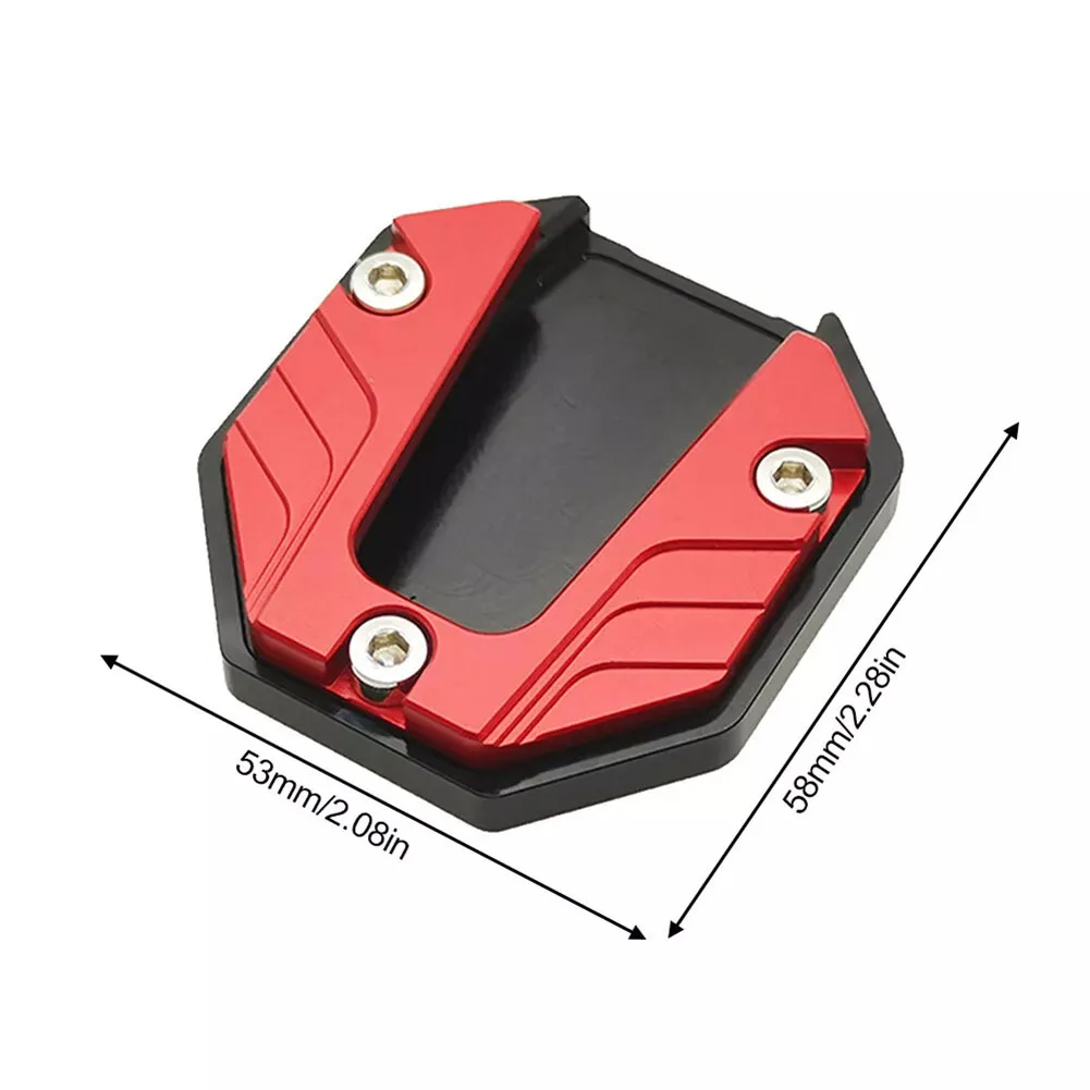 Motorcycle Support Plate Extension Motorcycle Foot Pad Kickstand Support Plate Compact Design Protective Functionality