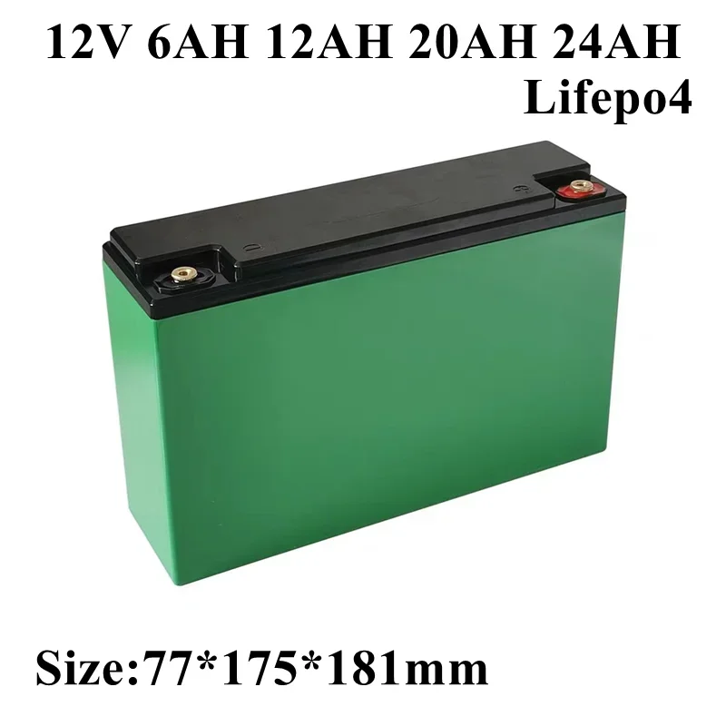 

12.8v 12V 6AH 12AH 20AH 24AH Lifepo4 battery Not lead acid agm gel for power 100w toy led PV energy storage 12v system + charger