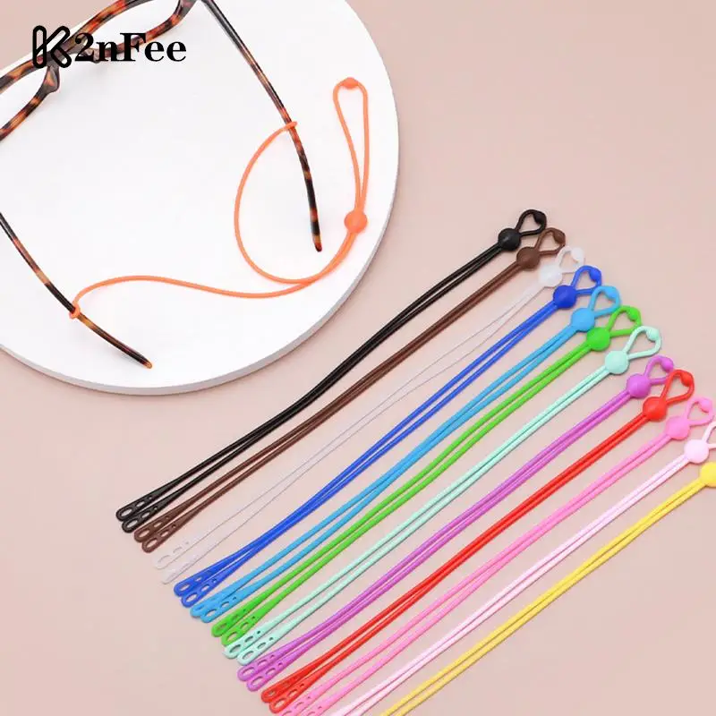 

1PCS Adjustable Glasses Ropes Band Cord Holder Elastic Silicone Eyeglasses Straps Sunglasses Chain Sports Anti-Slip String