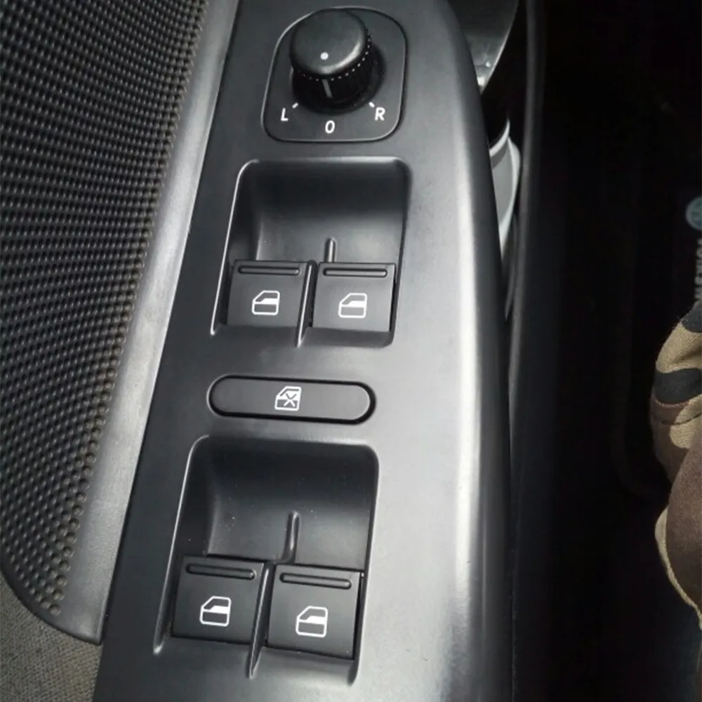 مفتاح نافذة رئيسي بأربعة أزرار لسيارة VW AMAROK Golf 5 6 Plus Jetta Tiguan Touran Passat B6 B7 Polo 6R OE 1K4959857B 1K4 959 857B #1