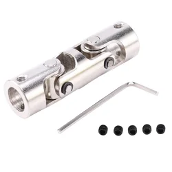 RC Car Boat 4/5/6/8/10mm Shaft Coupler Three-section Universal Joint Cardan Joint Gimbal Couplings with M3/M4 Screw