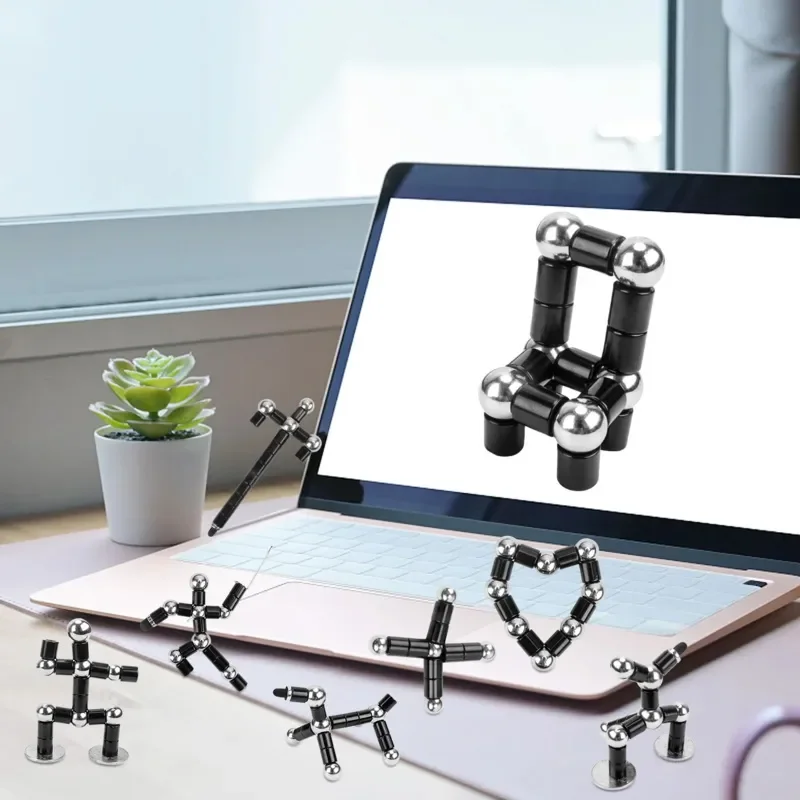 قلم تململ مغناطيسي معدني، لعبة تململ مغناطيسية لتخفيف التوتر، لعبة فيدجيت هدية للأطفال والمراهقين والأصدقاء لعيد الميلاد وعيد الميلاد