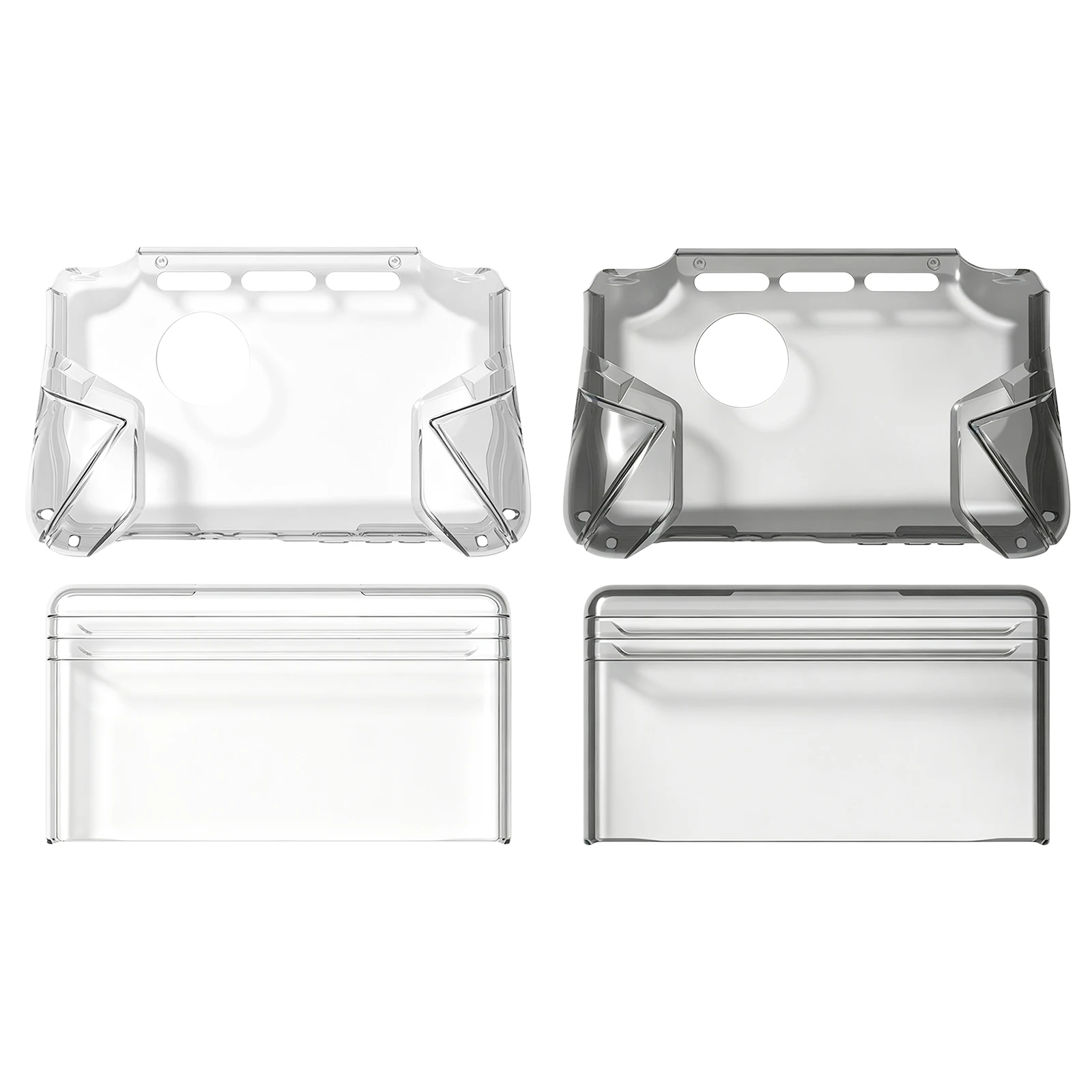 For AYN Thor TPU Protective Case Clear Dual Screen Handheld Console Cover with Ergonomic Grip Anti-Slip Design