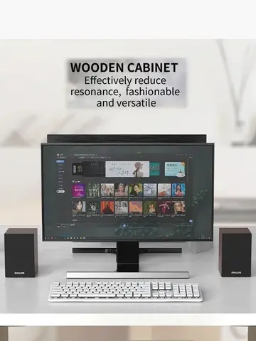 Hem HiFi Stereoljud Subwoofer SPA20 Trä Multimedia Bluetooth Högtalare USB Stationär Bärbar Dator Högtalare Musikspelare 6 best sales spa20 - №2